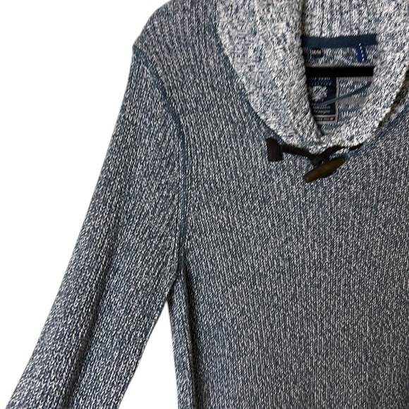 Point Zero men grey sweater,M, black label chunky knit ,cotton 100% - Picture 2 of 14
